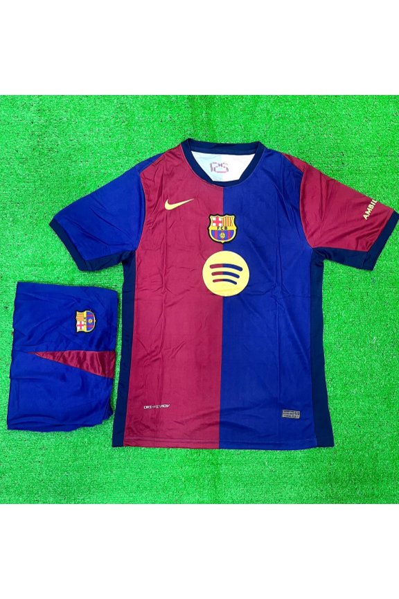 FC Barcelona Retro Half Burgundy Blue Kit