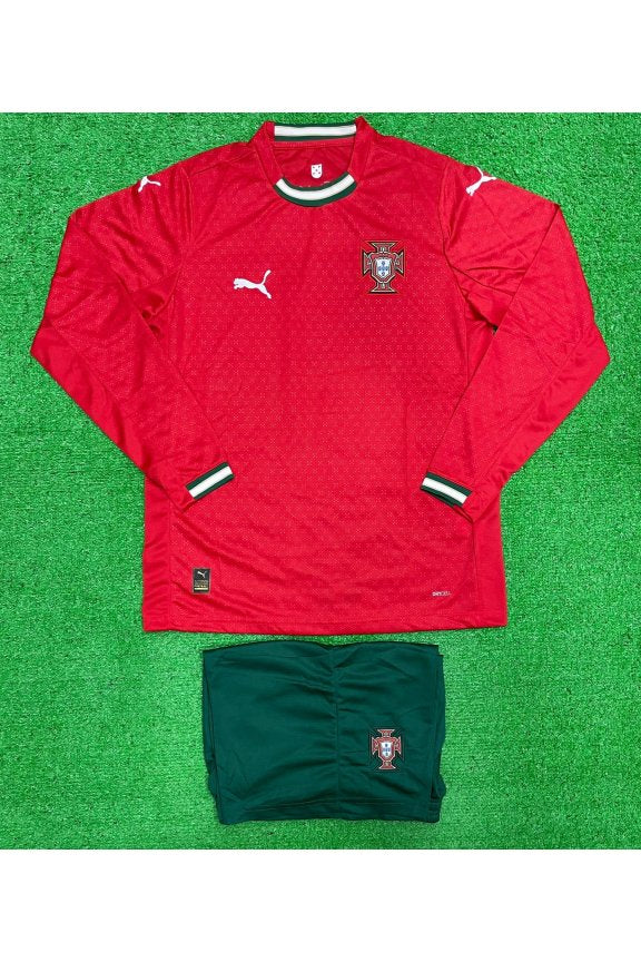 Portugal Home Red Full Sleeves Kit
