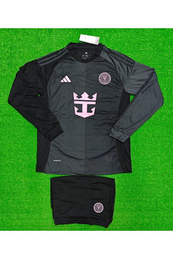 Inter Miami Away Black Pink Full Sleeves Kit