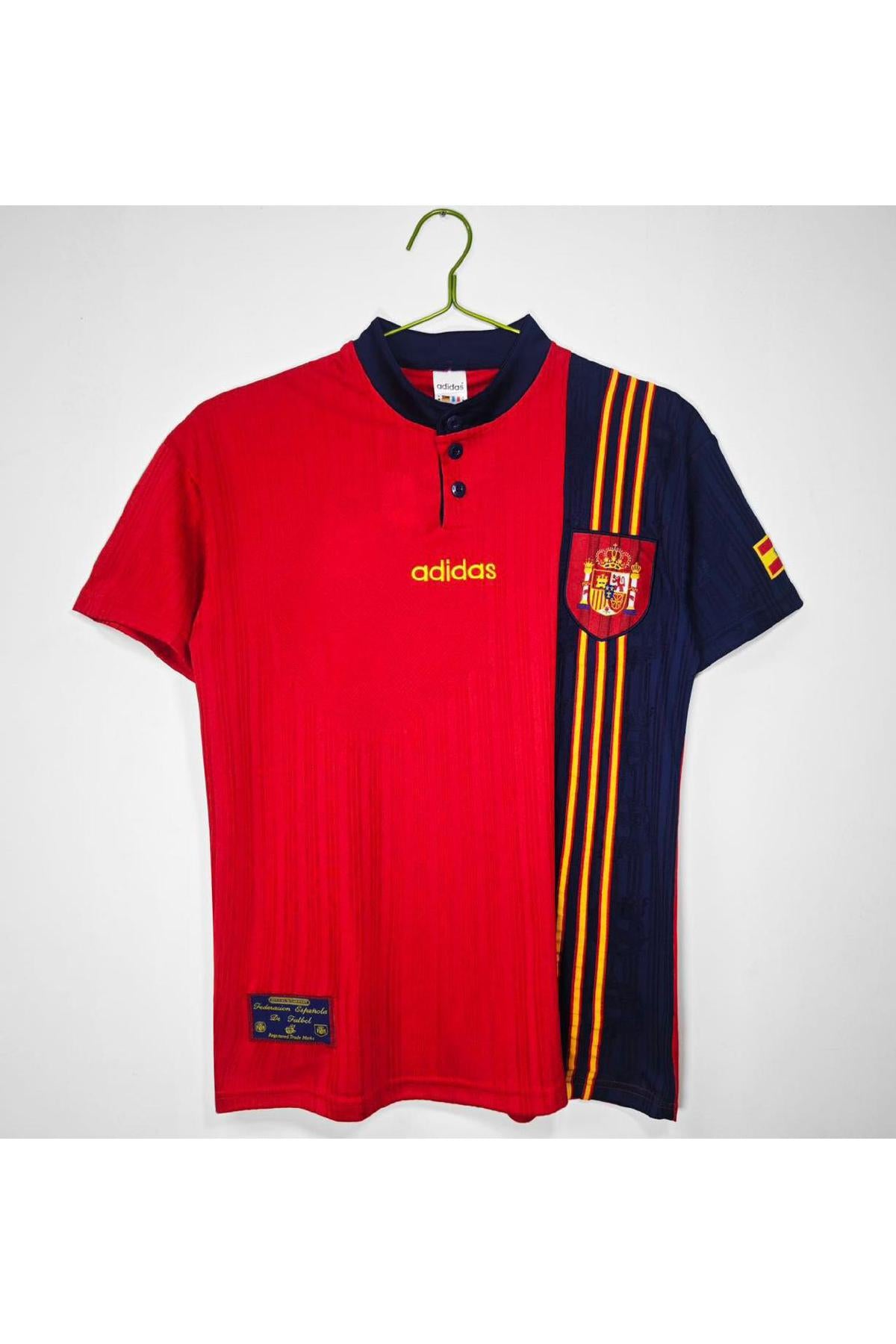 Spain 1996 Home Retro Jersey