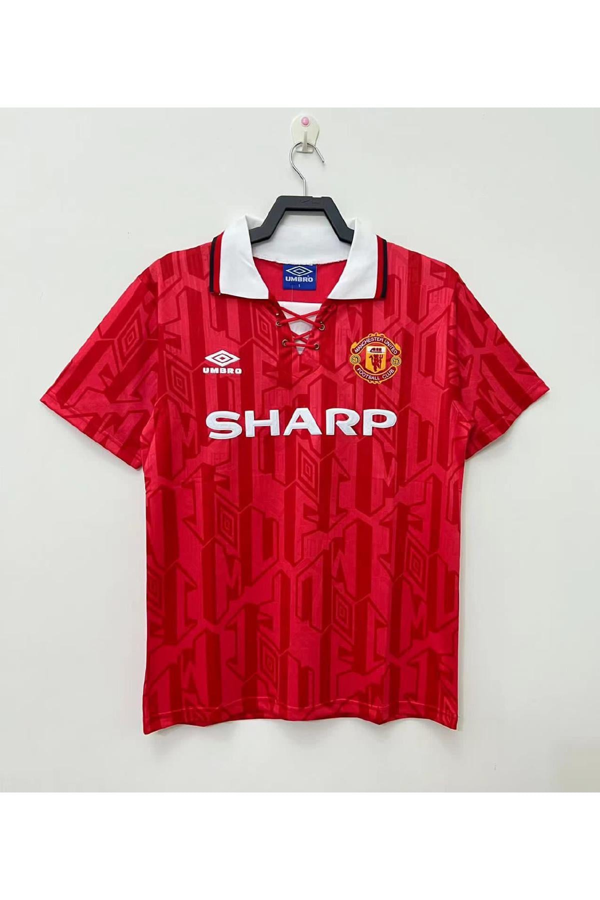 Manchester United 1992-94 Home Lace Up Retro Jersey