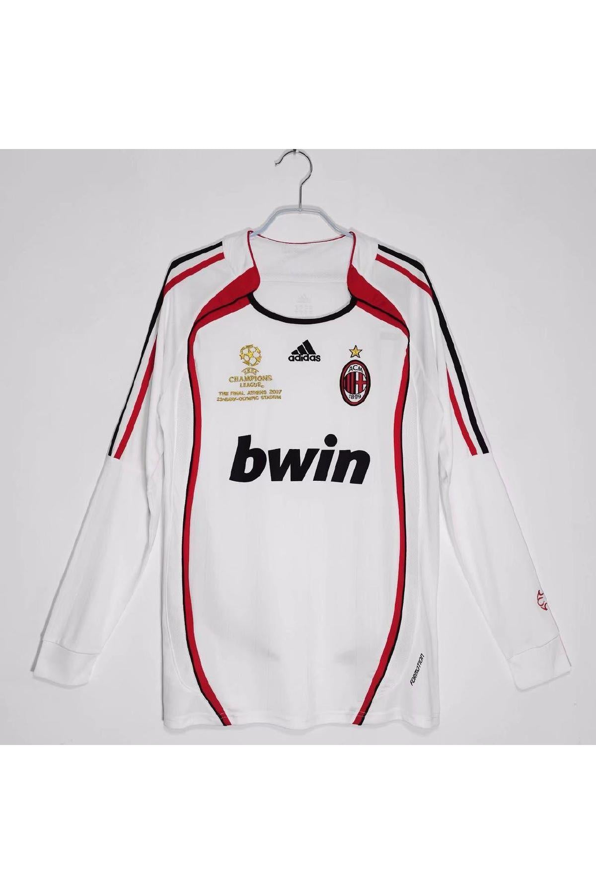 AC Milan 2006-07 Away UCL Final Athens Retro Full Sleeve Jersey