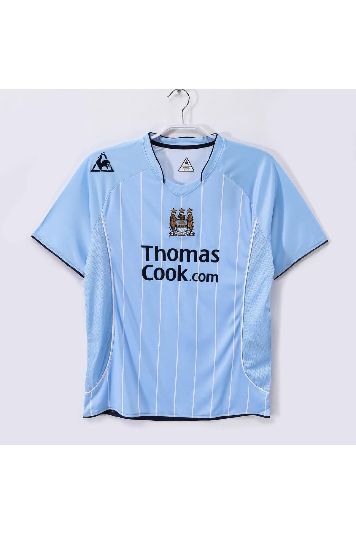Manchester City 2009-10 Home Thomas Cook Retro Jersey