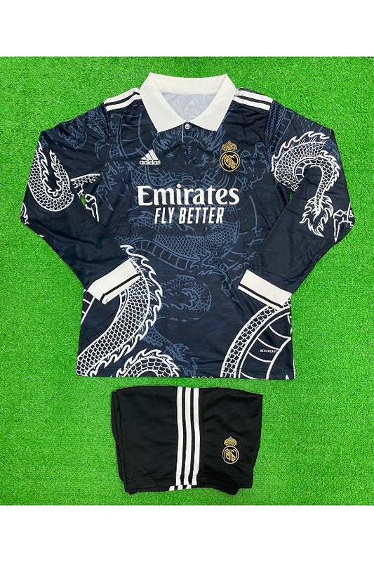 Real Madrid Special Dragon Black Full Sleeves Kit