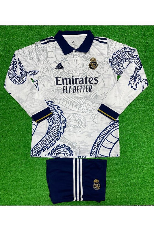 Real Madrid Special Dragon White Full Sleeves Kit