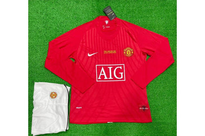 Manchester United 2008 Moscow Retro Full Sleeves Kit