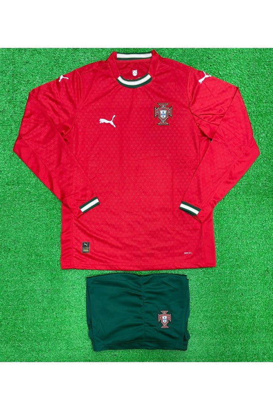 Portugal Home Red Full Sleeves Kit
