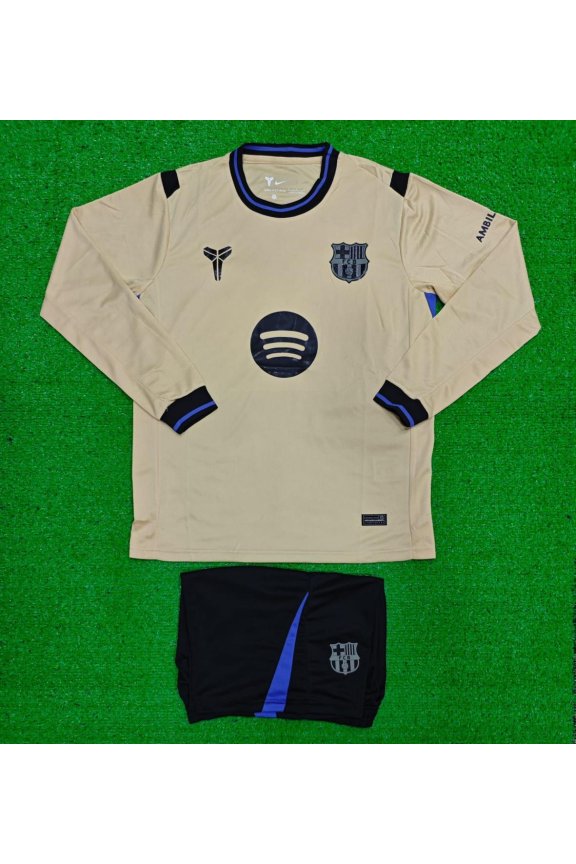 FC Barcelona Kobe Bryant Tribute Gold Full Sleeves Kit