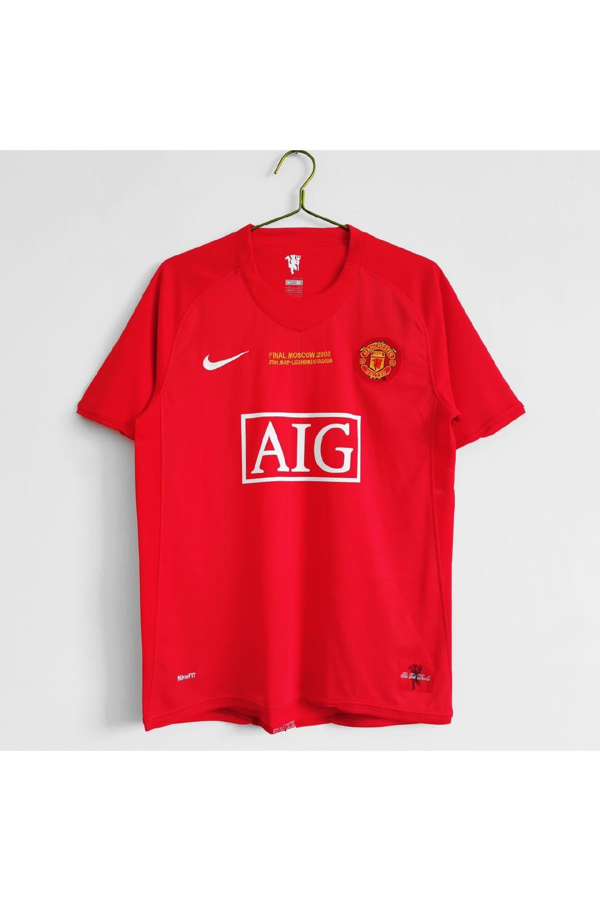 Manchester United 2007-08 Home Final Moscow Retro Jersey
