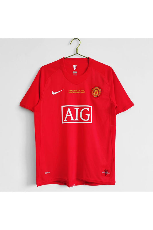 Manchester United 2007-08 Home Final Moscow Retro Jersey