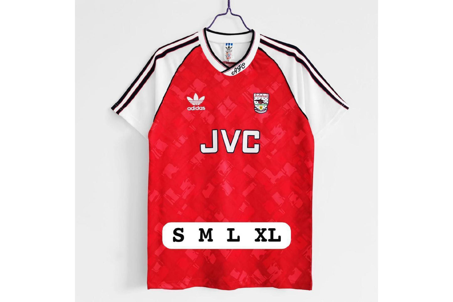 Arsenal 1990-92 Home JVC Retro Jersey
