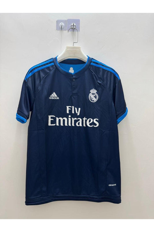 Real Madrid 2015-16 Away Navy Retro Jersey