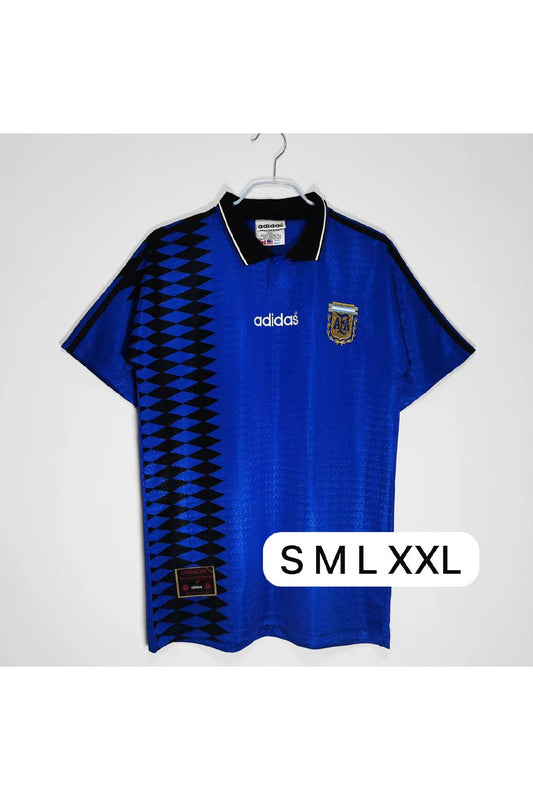 Argentina 1994 Away Blue Maradona Retro Jersey