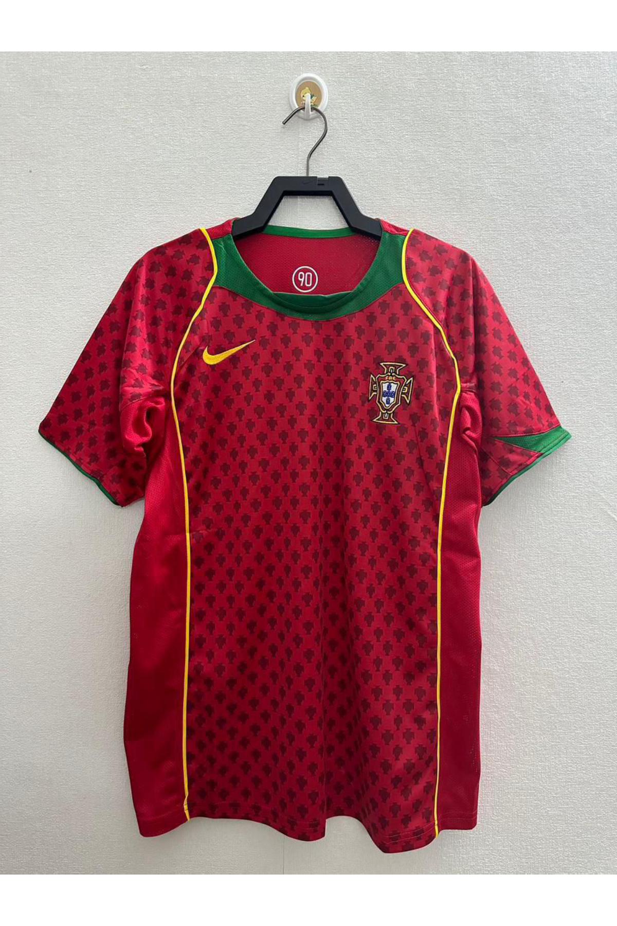 Portugal 2004 Home Euro Retro Jersey