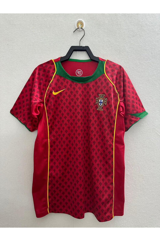 Portugal 2004 Home Euro Retro Jersey