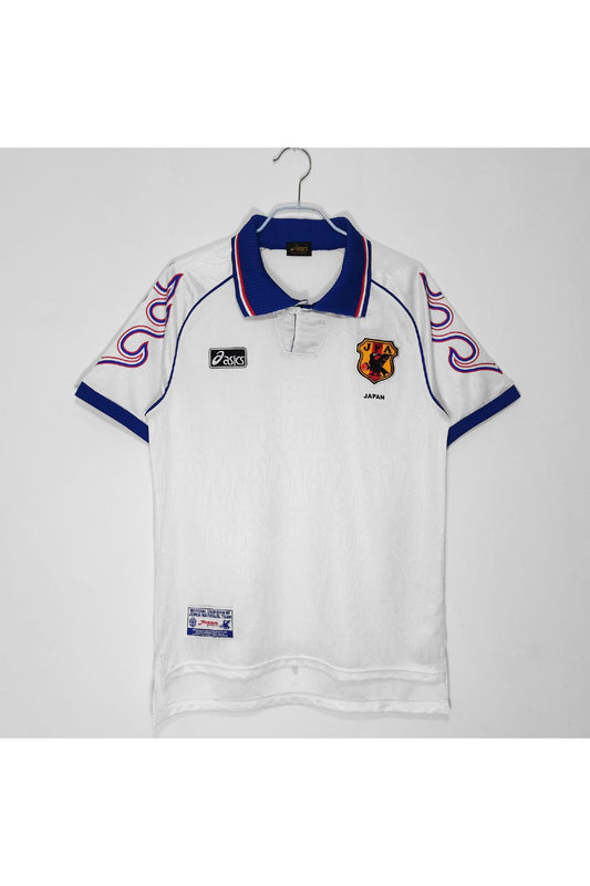 Japan 1998 Away White Flame Retro Jersey