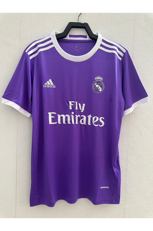 Real Madrid 2016-17 Away Purple Retro Jersey