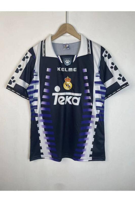 Real Madrid 1996-97 Away Purple Retro Jersey