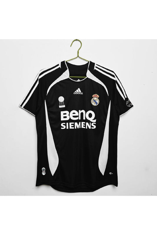 Real Madrid 2006-07 Away Black BenQ Siemens Retro Jersey