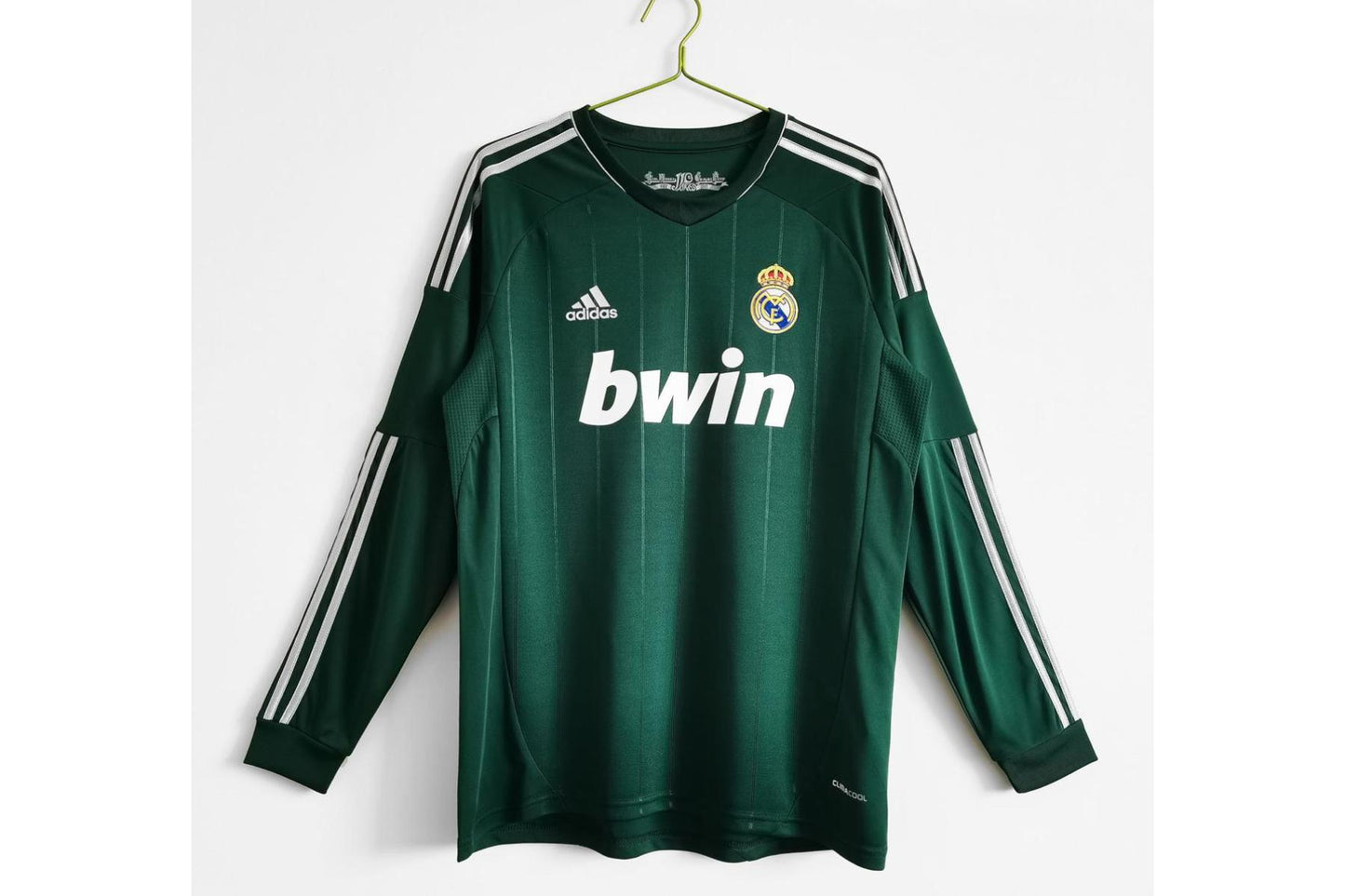 Real Madrid 2012-13 Away Green Retro Full Sleeve Jersey