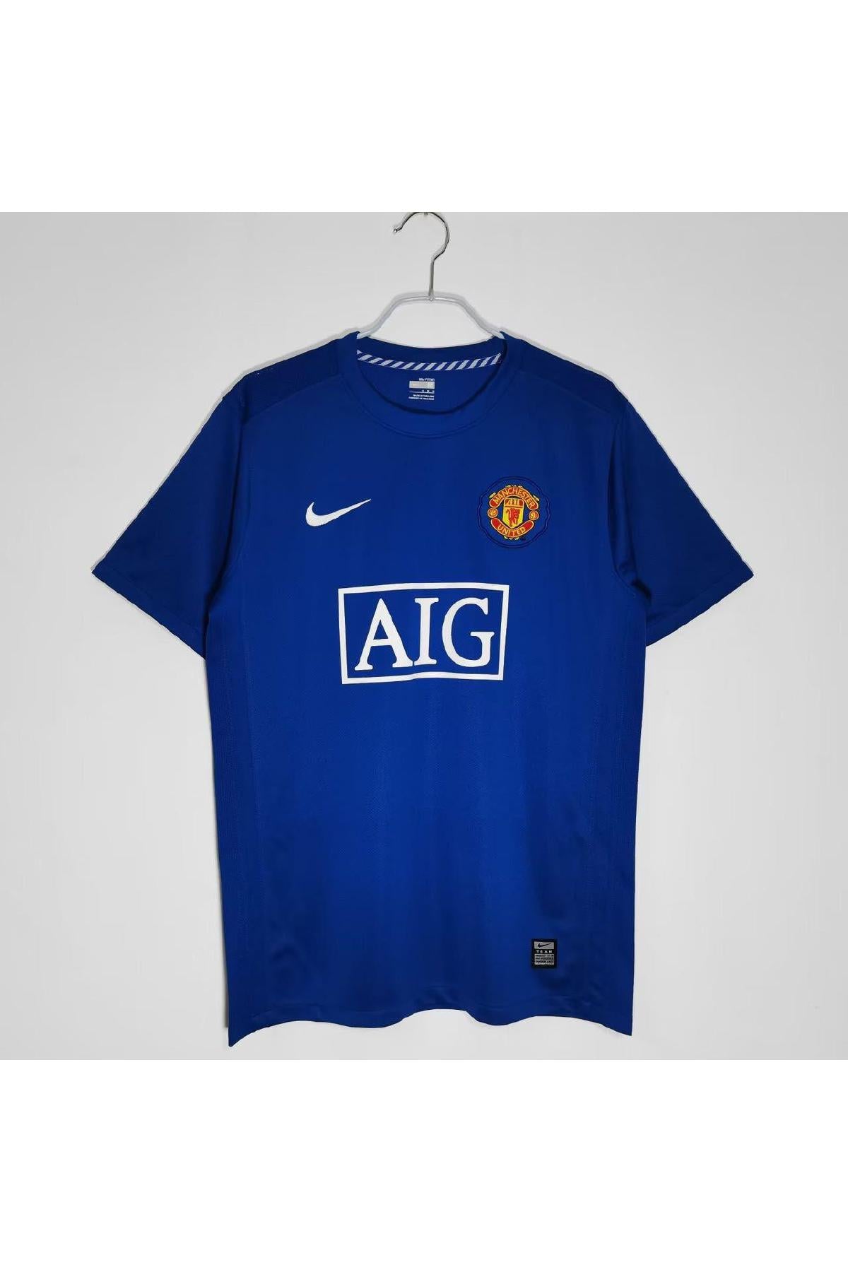 Manchester United 2008-09 Away Blue Retro Jersey