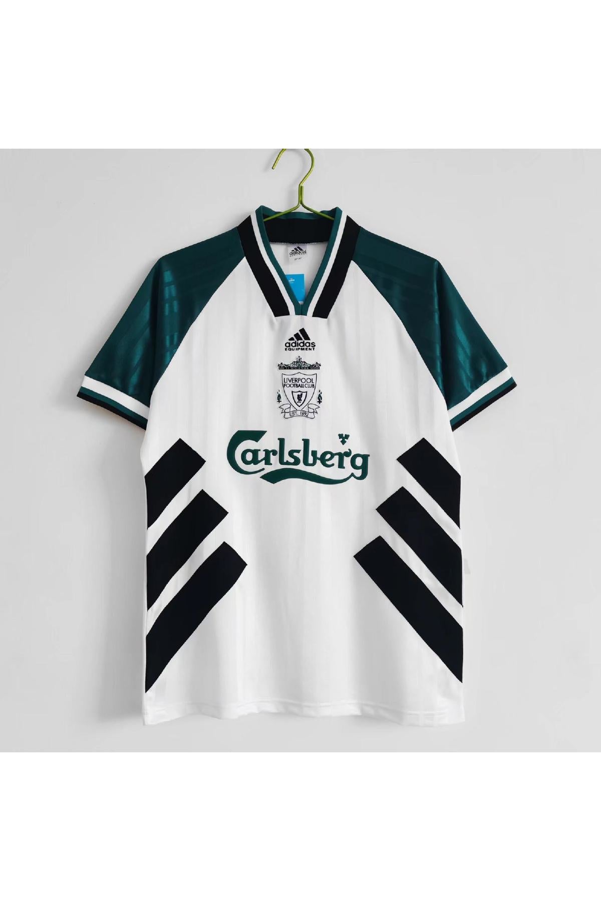 Liverpool 1993-95 Away Green White Retro Jersey