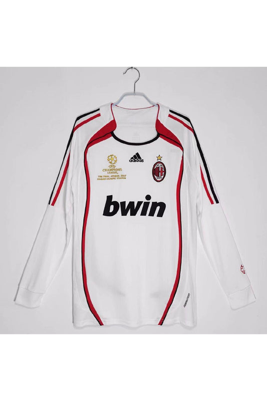 AC Milan 2006-07 Away UCL Final Athens Retro Full Sleeve Jersey