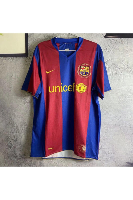 FC Barcelona 2007-08 Home Camp Nou 50th Anniversary Retro Jersey