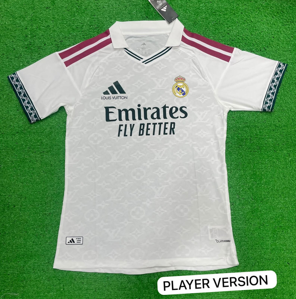 Real Madrid x Louis Vuitton White Custom Jersey (Player Version)