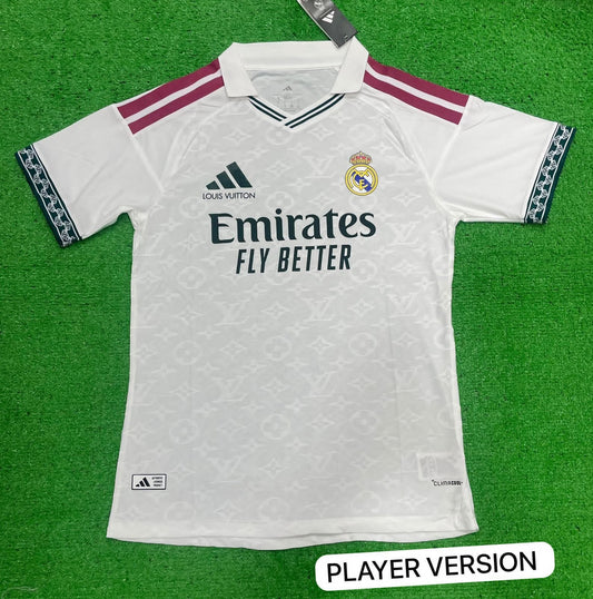 Real Madrid x Louis Vuitton White Custom Jersey (Player Version)
